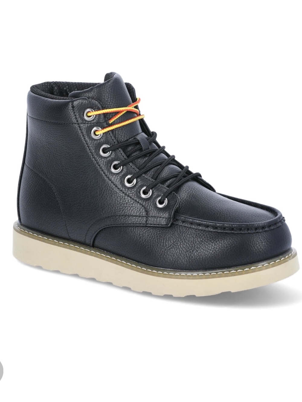 NIB Portland Fulton Black Lace-Up Boots